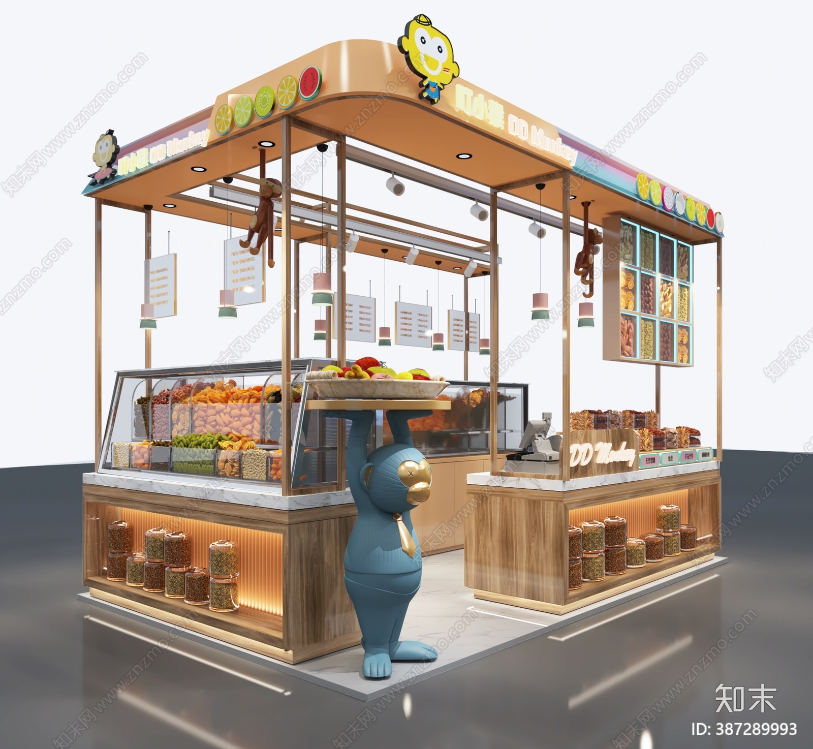 现代零食店3D模型下载【ID:387289993】