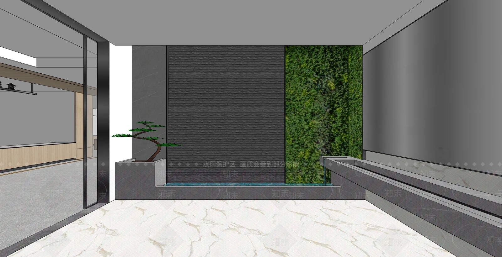 现代食堂SU模型下载【ID:987296783】