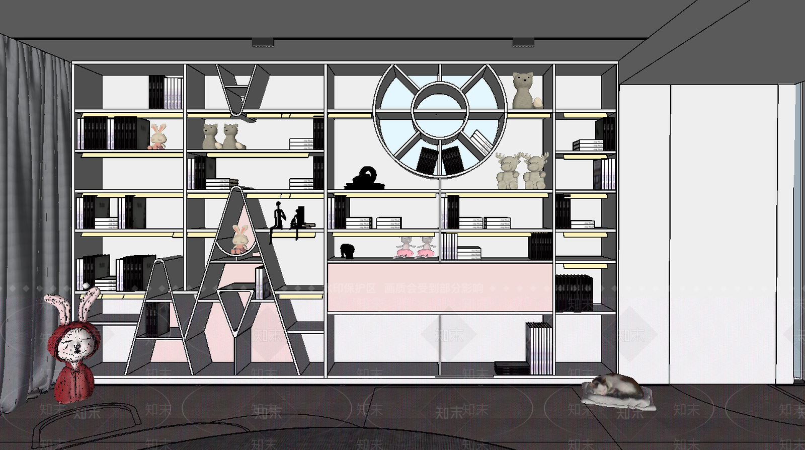 现代儿童玩具房SU模型下载【ID:487323664】