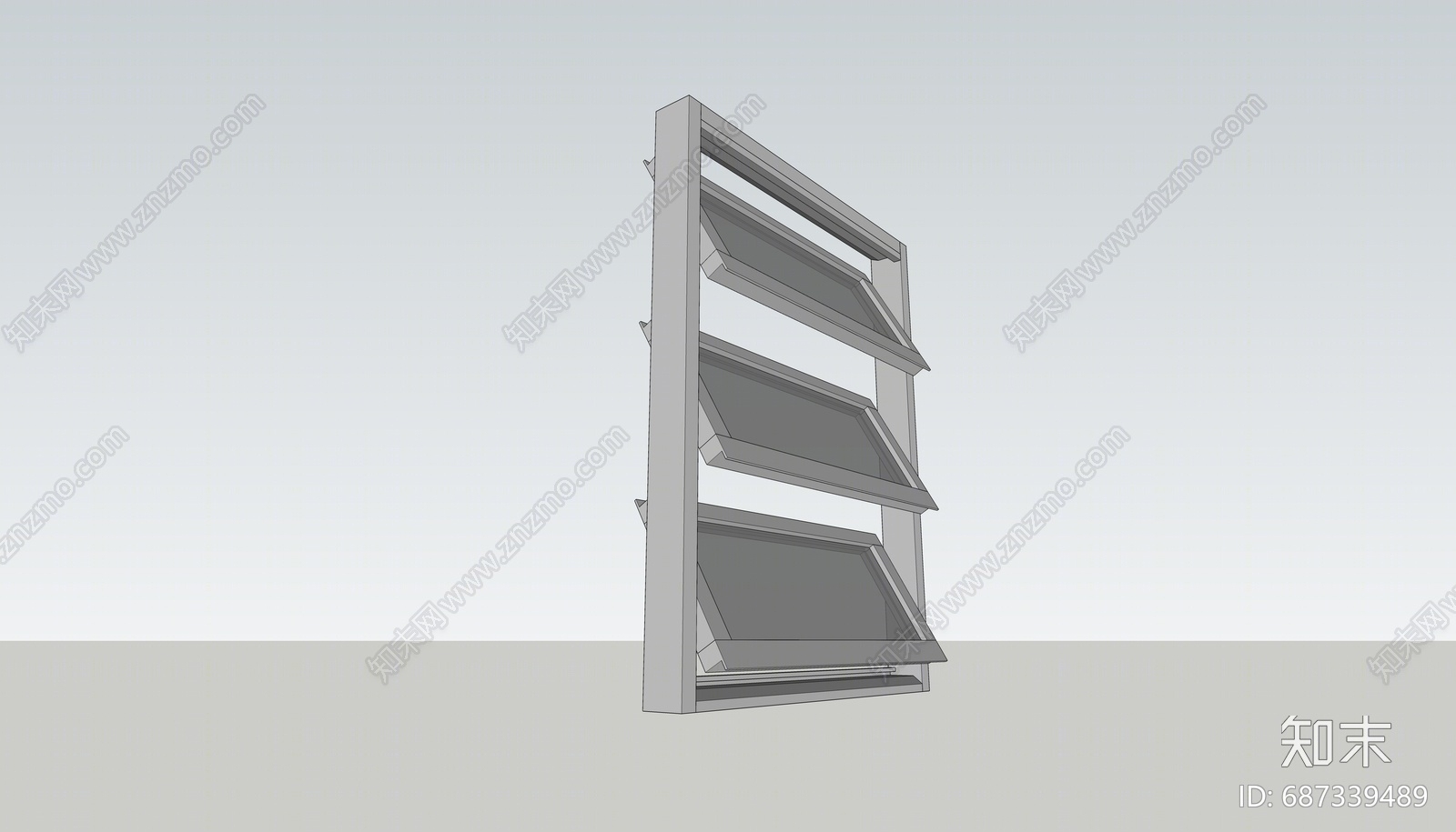 现代百叶窗SU模型下载【ID:687339489】