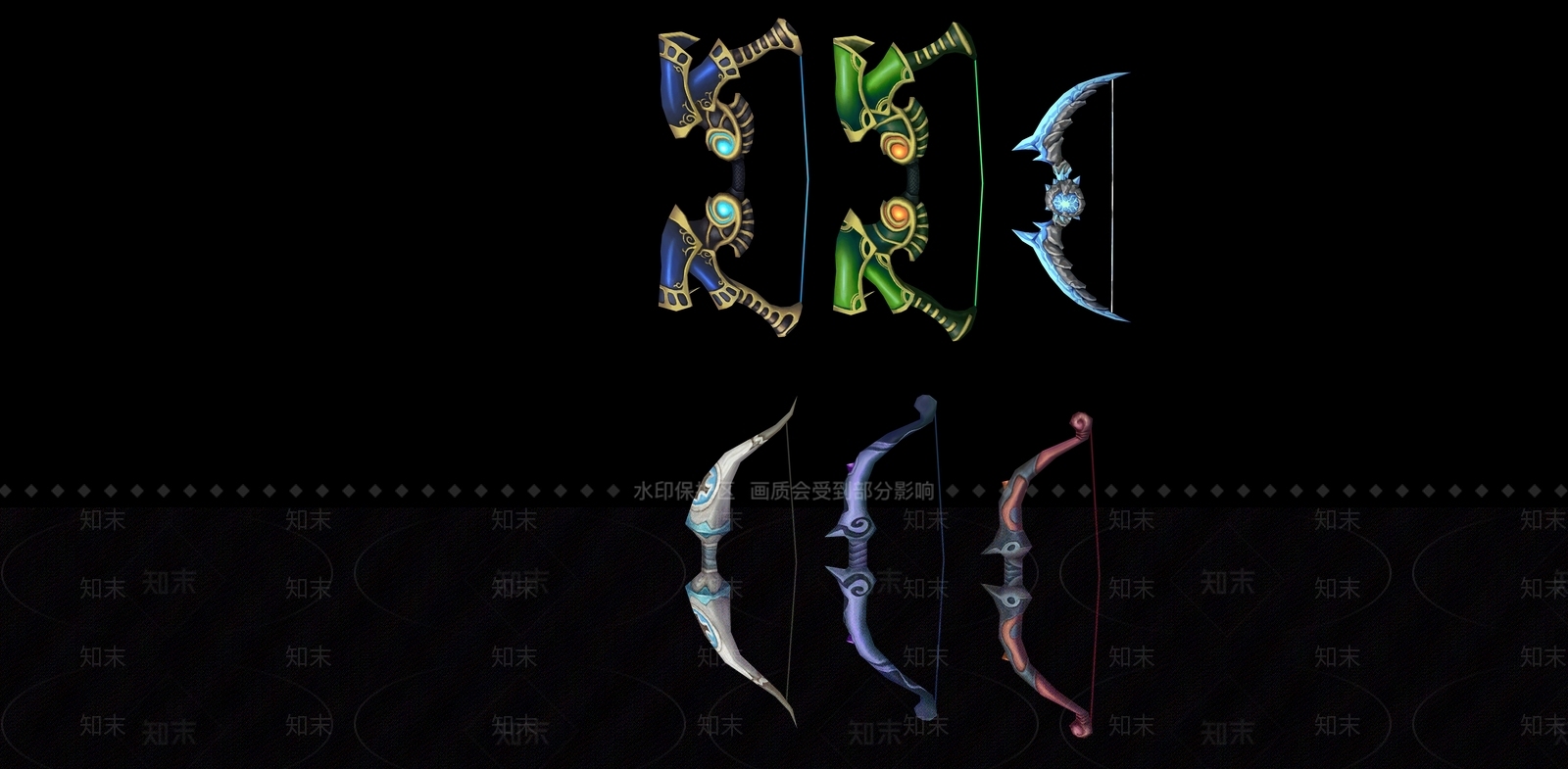 弓箭3D模型下载【ID:387352655】