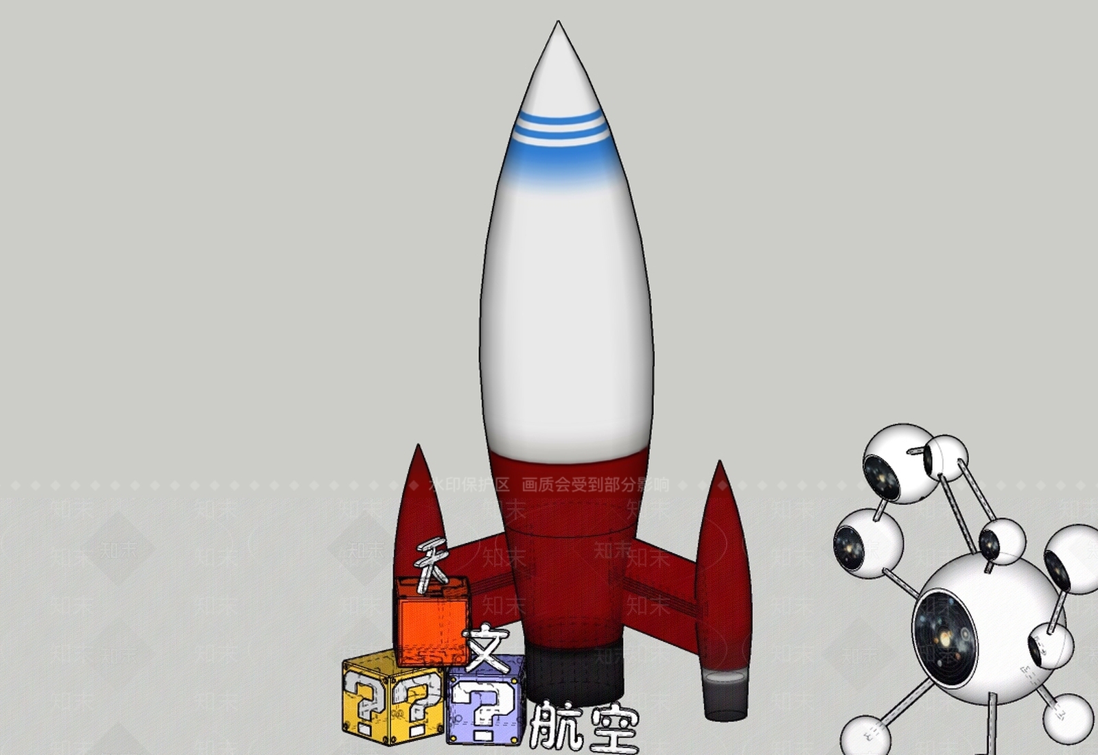 现代展览器材SU模型下载【ID:787492588】
