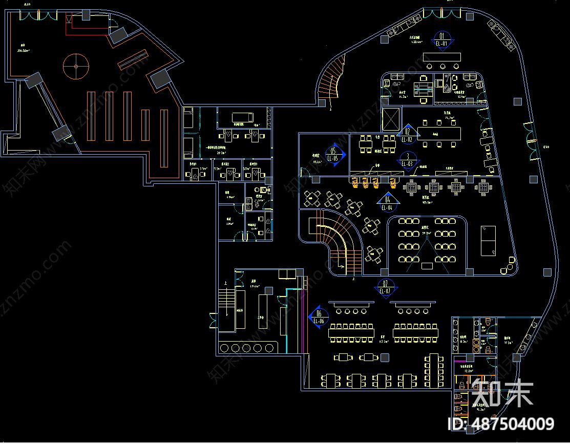 医院cad施工图下载【ID:487504009】