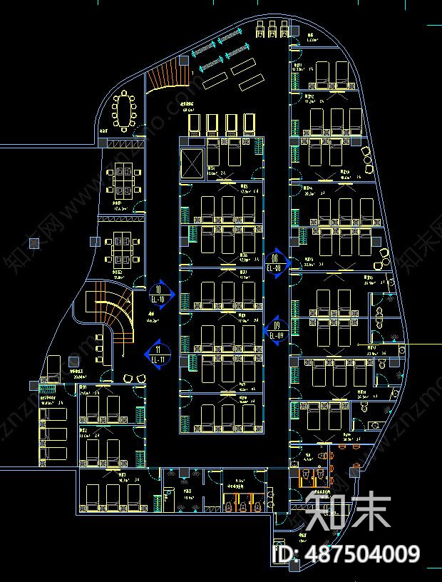 医院cad施工图下载【ID:487504009】