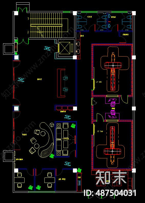 医院cad施工图下载【ID:487504031】