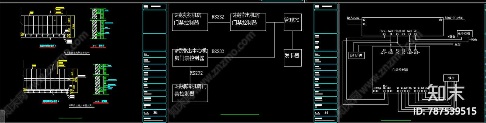 售楼处cad施工图下载【ID:787539515】