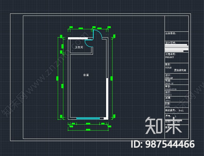 单身公寓施工图下载【ID:987544466】