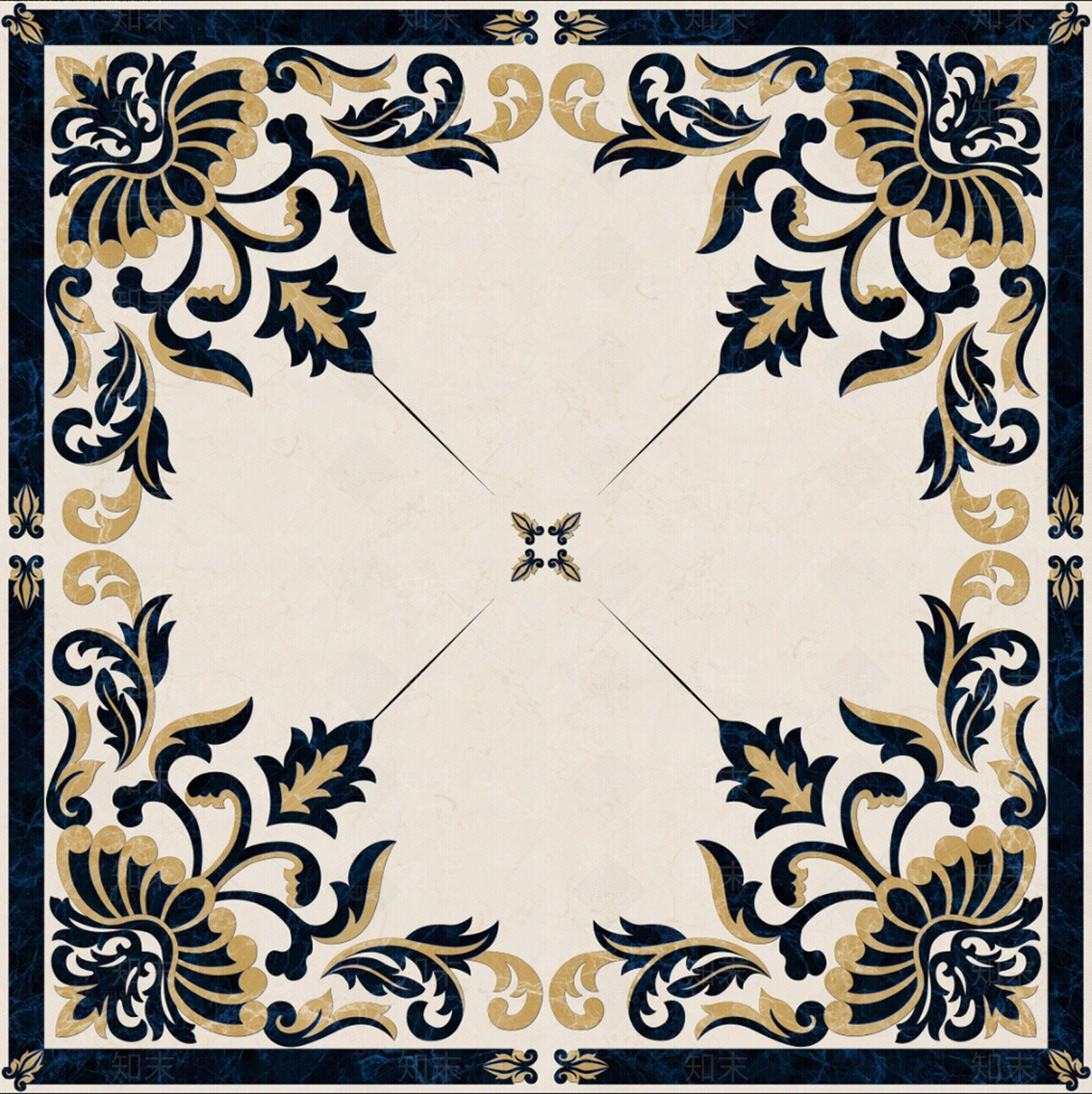 中式地面拼花贴图下载【ID:788011621】