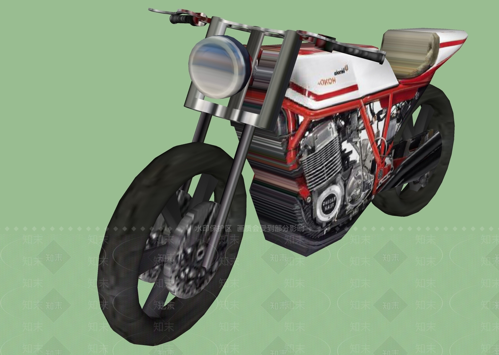 现代摩托车SU模型下载【ID:987580161】