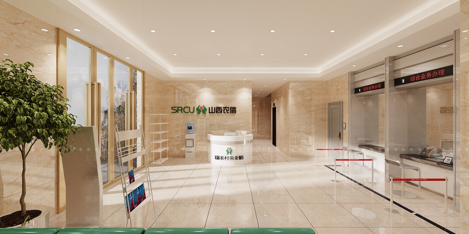 现代银行大厅3D模型下载【ID:287653877】