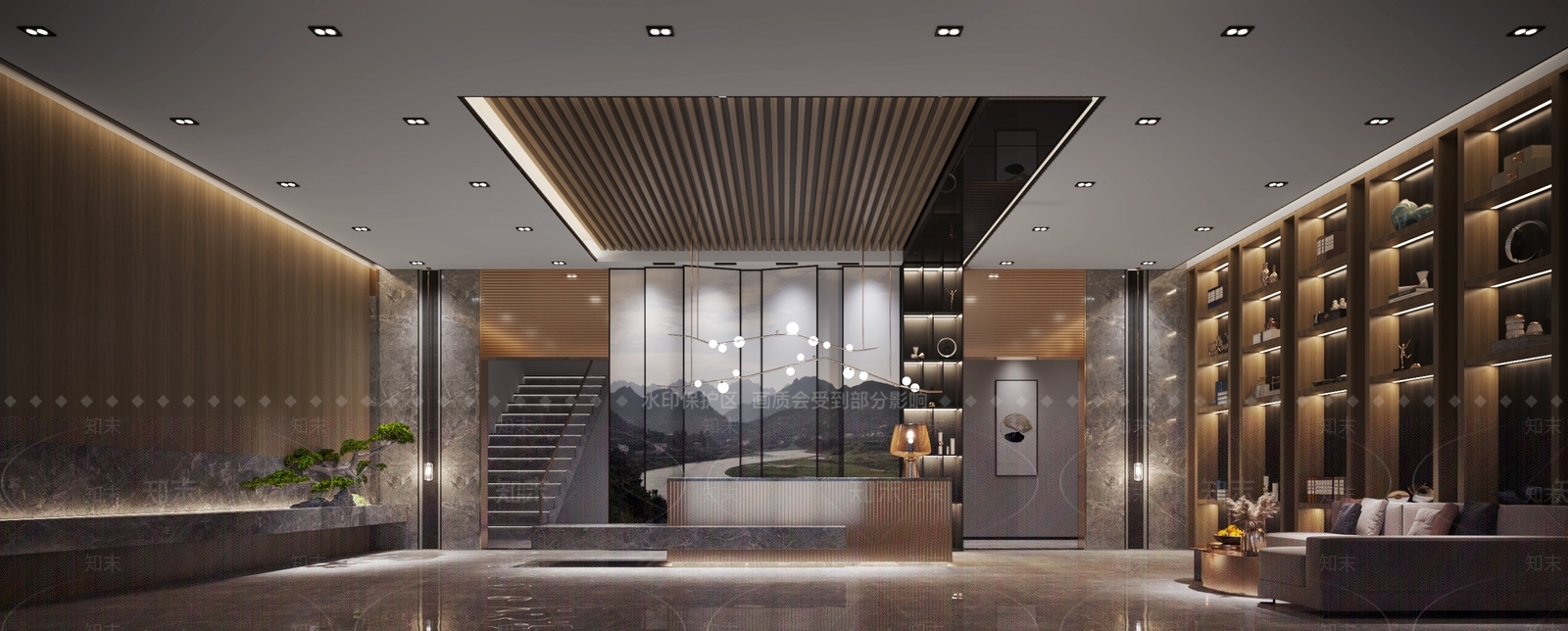 新中式民宿3D模型下载【ID:987692699】