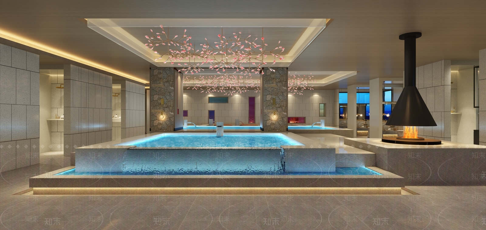 新中式足浴会所3D模型下载【ID:787697120】