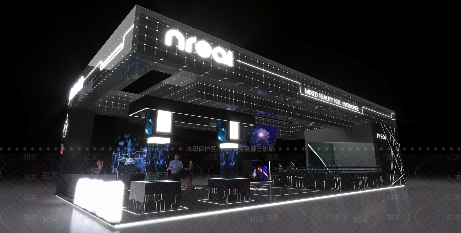 现代游戏展厅3D模型下载【ID:587714417】