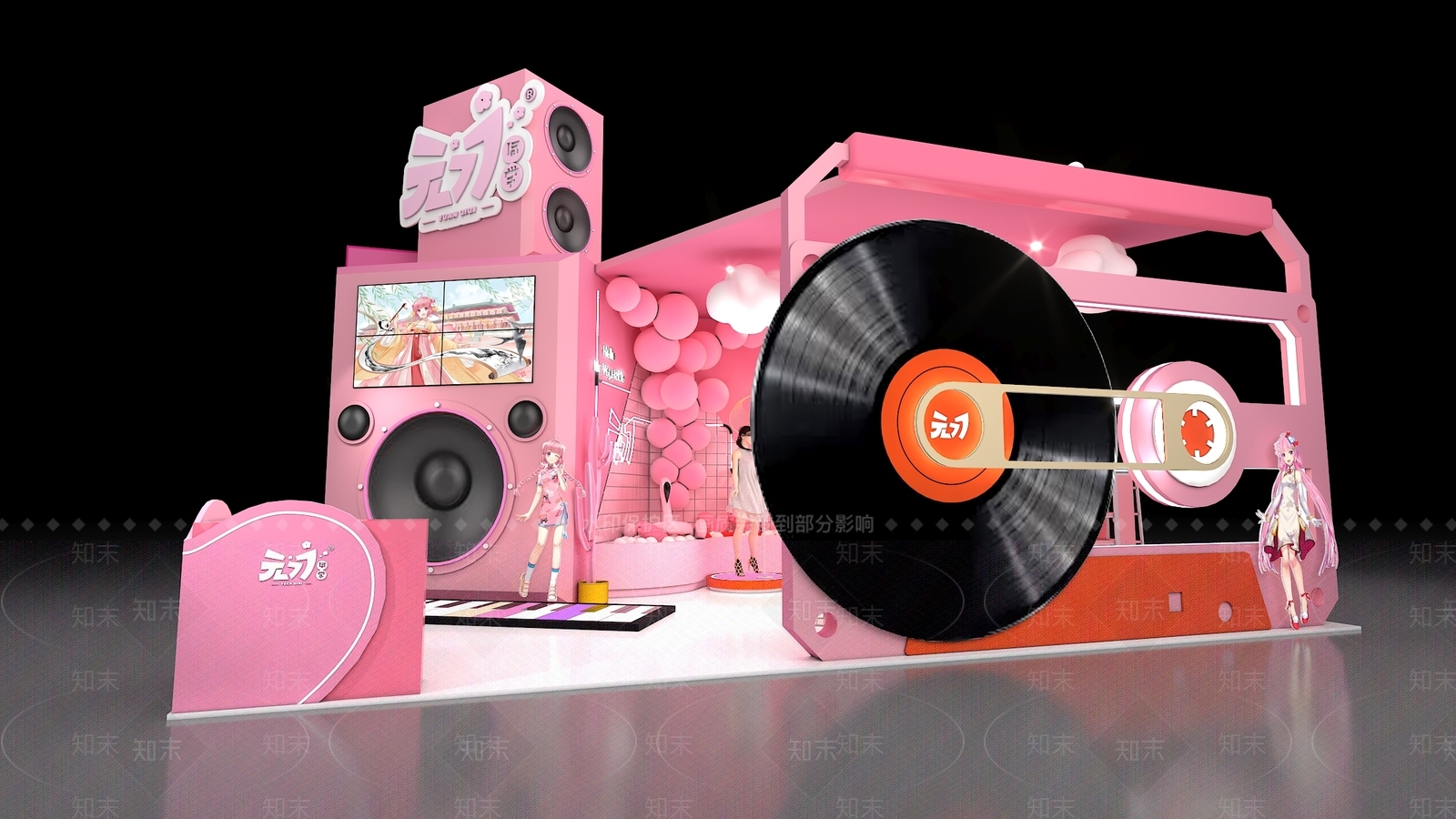 现代游戏展厅3D模型下载【ID:587714464】