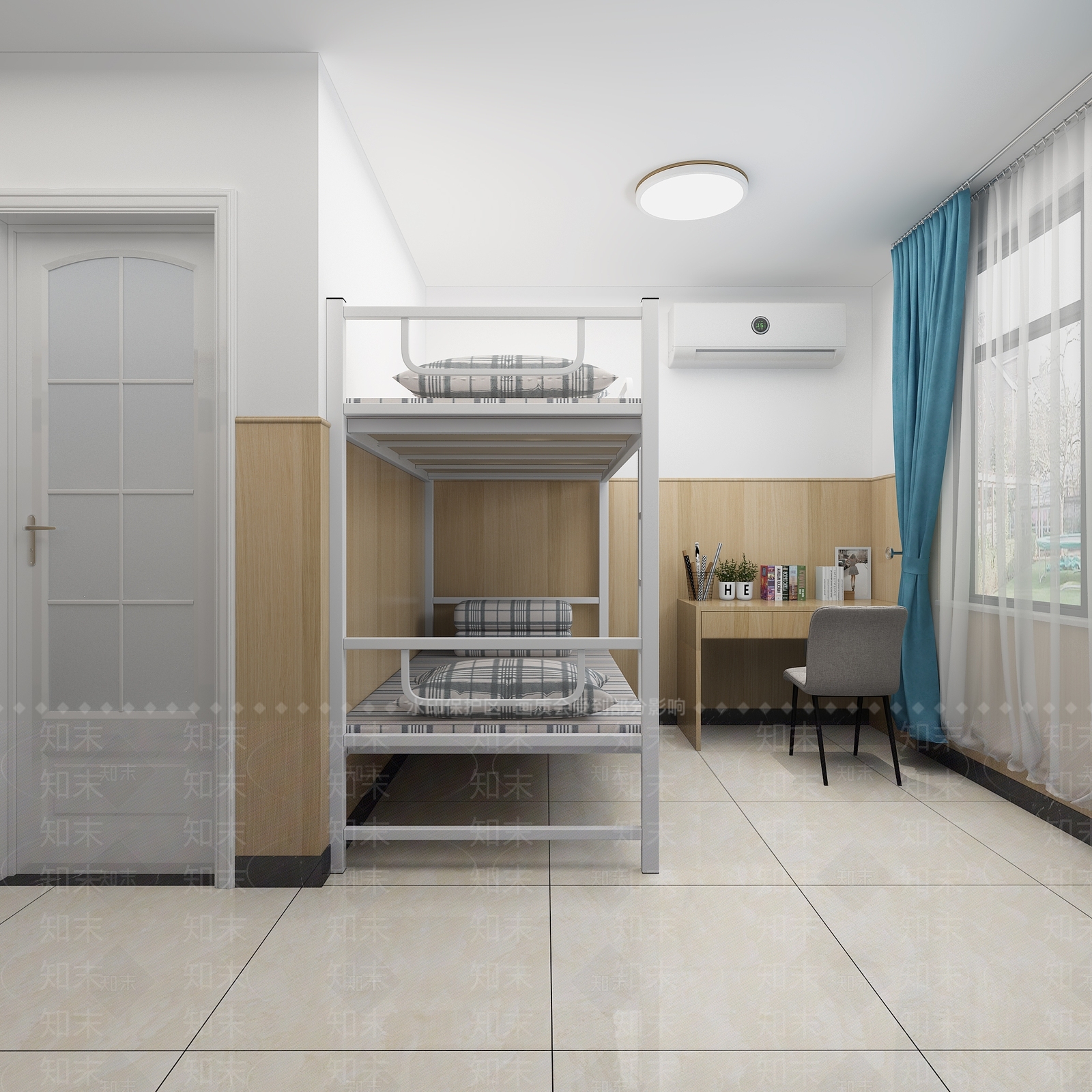 现代宿舍3D模型下载【ID:287740661】