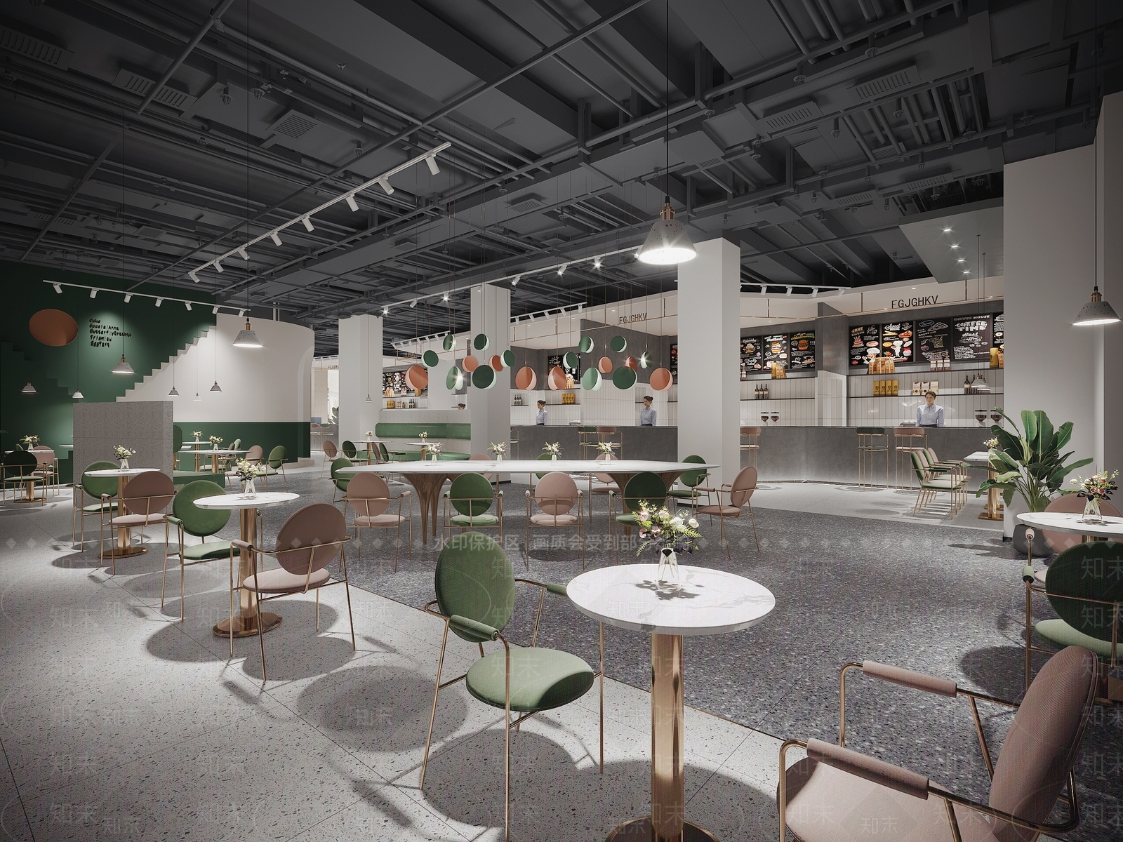 现代奶茶咖啡店3D模型下载【ID:287759896】