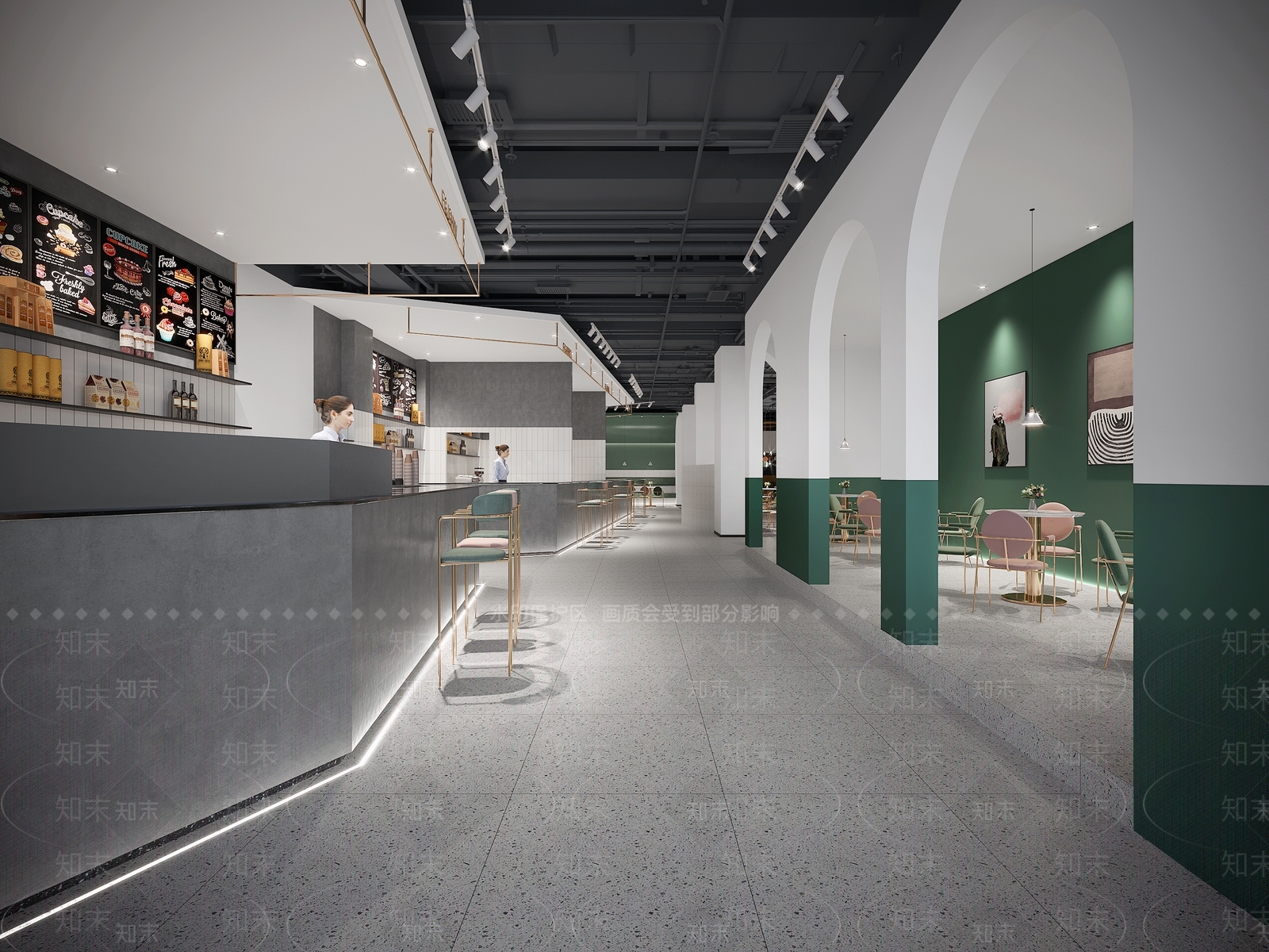 现代奶茶咖啡店3D模型下载【ID:287759896】