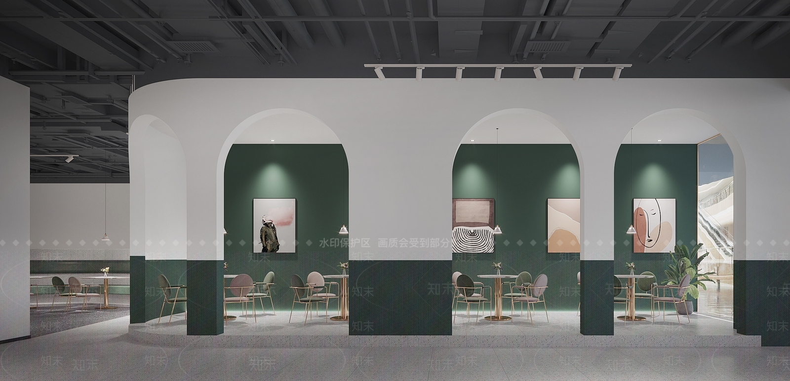 现代奶茶咖啡店3D模型下载【ID:287759896】
