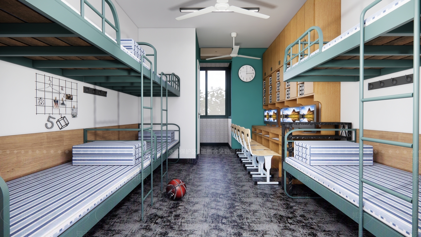 现代学校宿舍SU模型下载【ID:887777287】