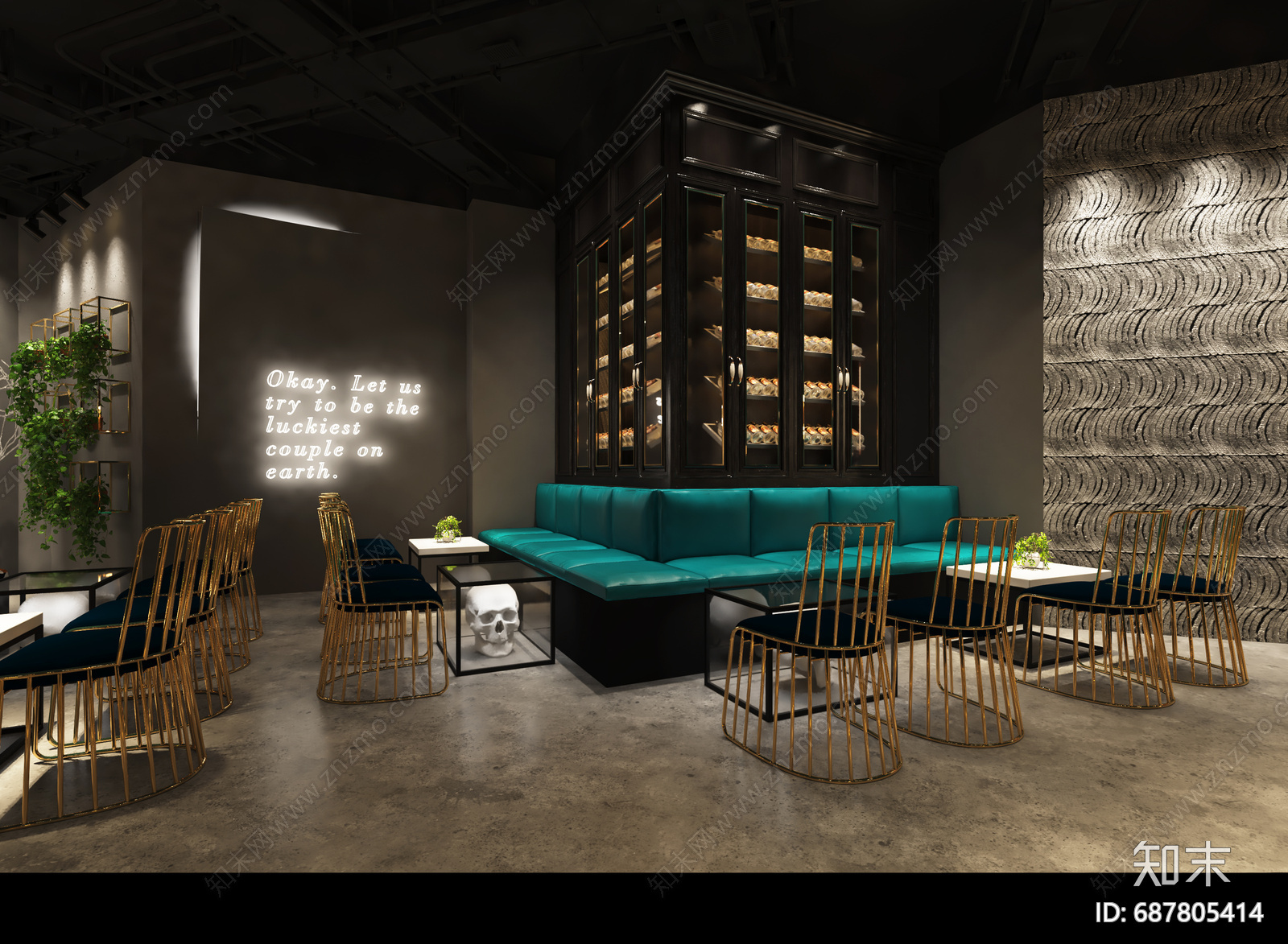 酒吧cad施工图下载【ID:687805414】