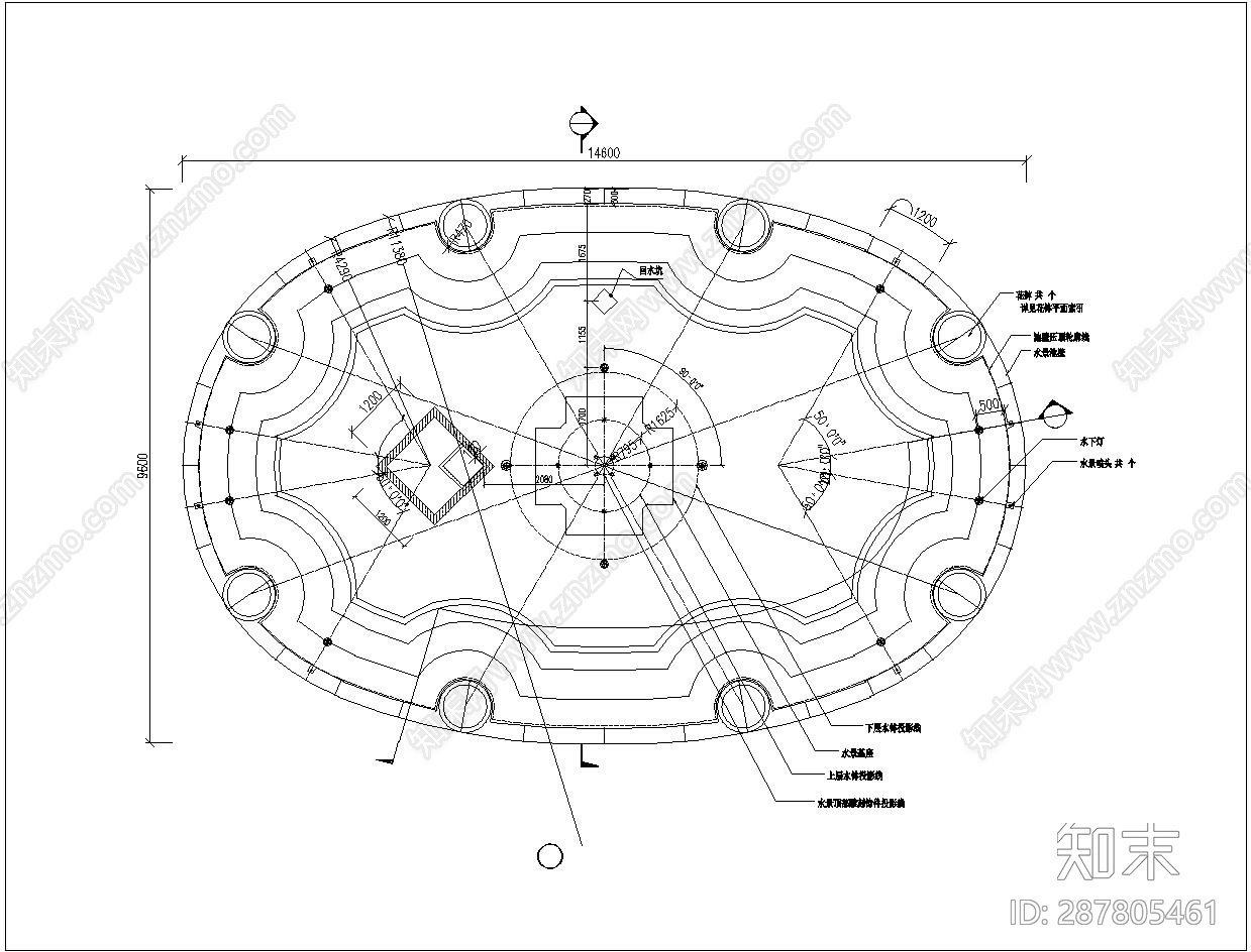 水景cad施工图下载【ID:287805461】