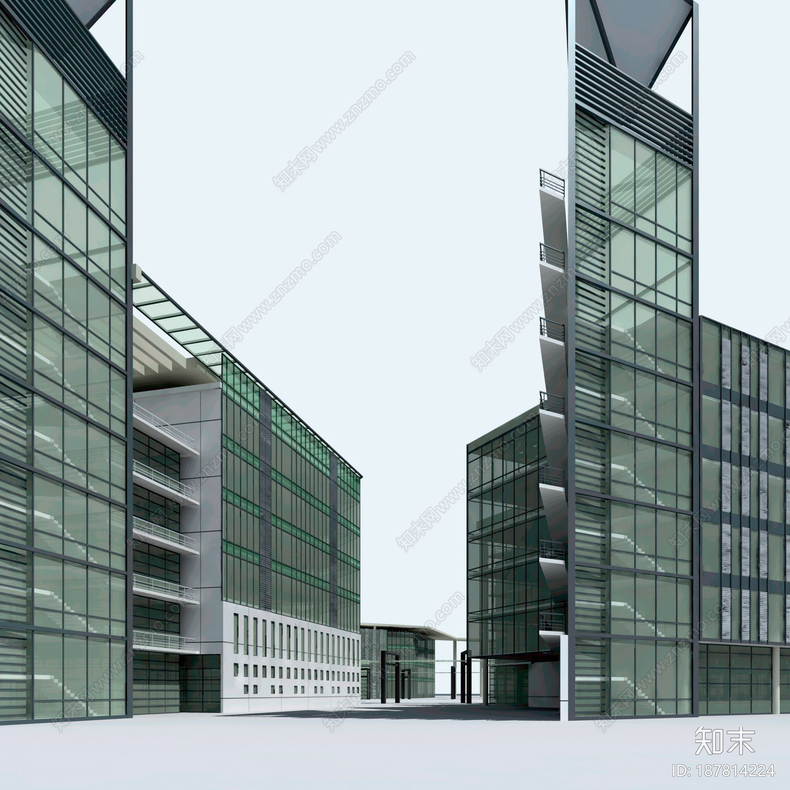 现代简约教育建筑cad施工图下载【ID:187814224】