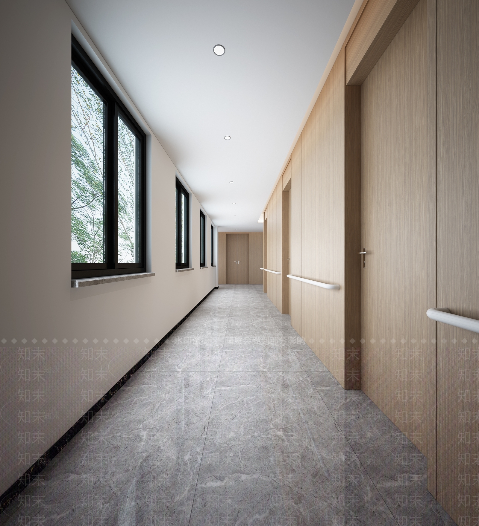 现代活动中心过道3D模型下载【ID:587819020】