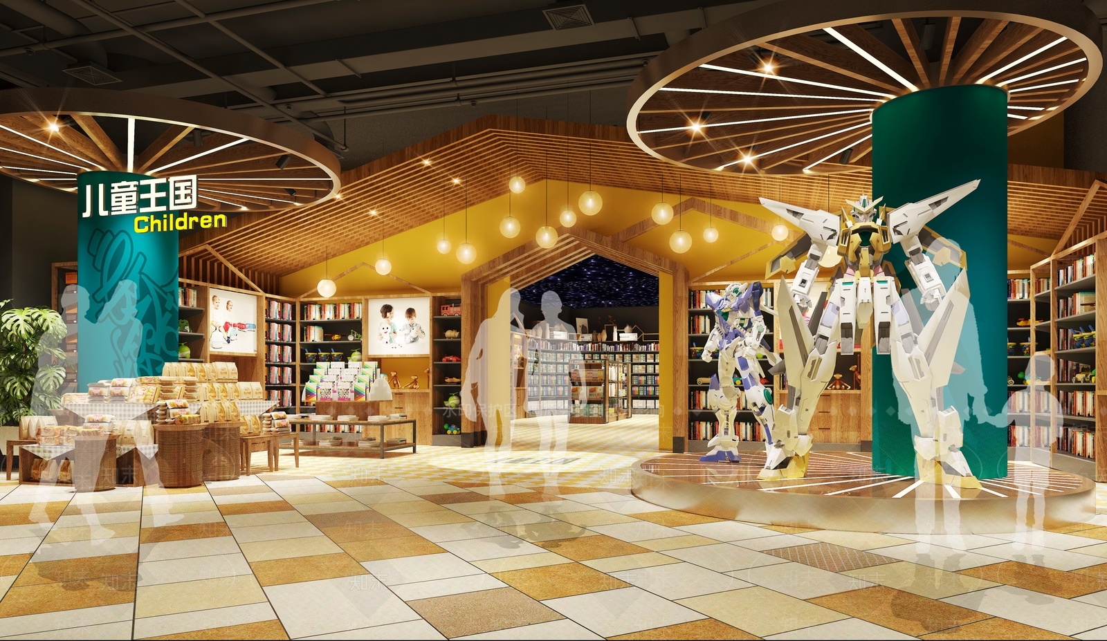 现代超市3D模型下载【ID:587834360】