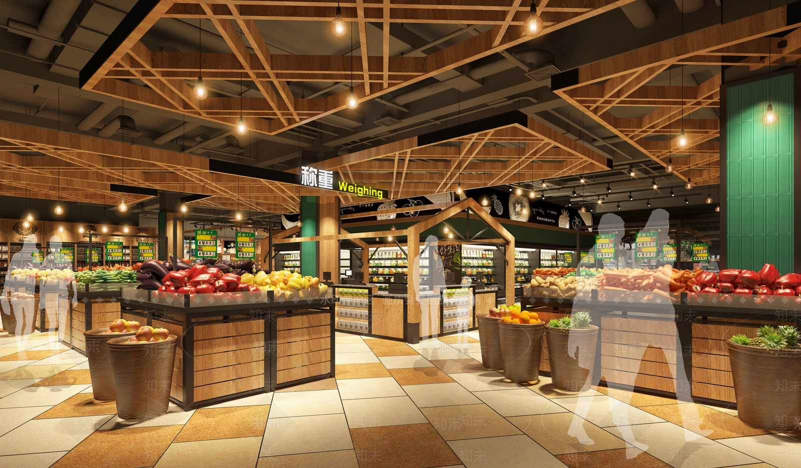 现代超市3D模型下载【ID:587842399】