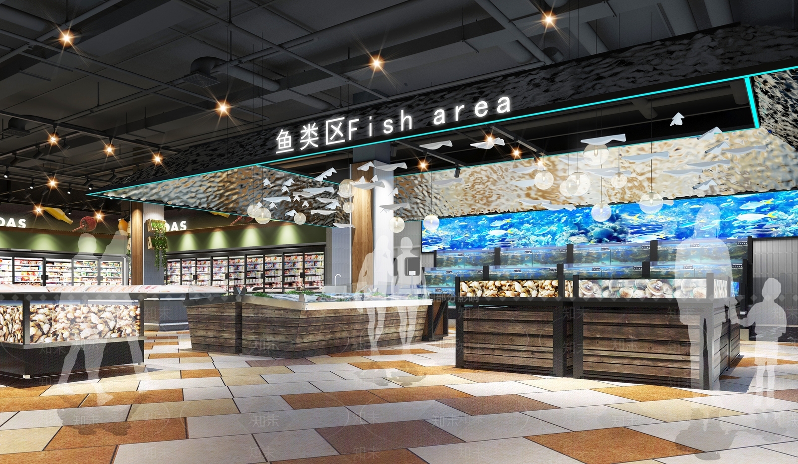 现代超市3D模型下载【ID:587854379】