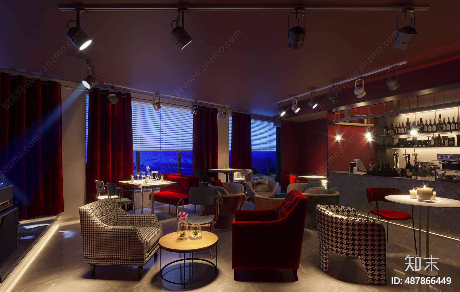 现代酒吧3D模型下载【ID:487866449】