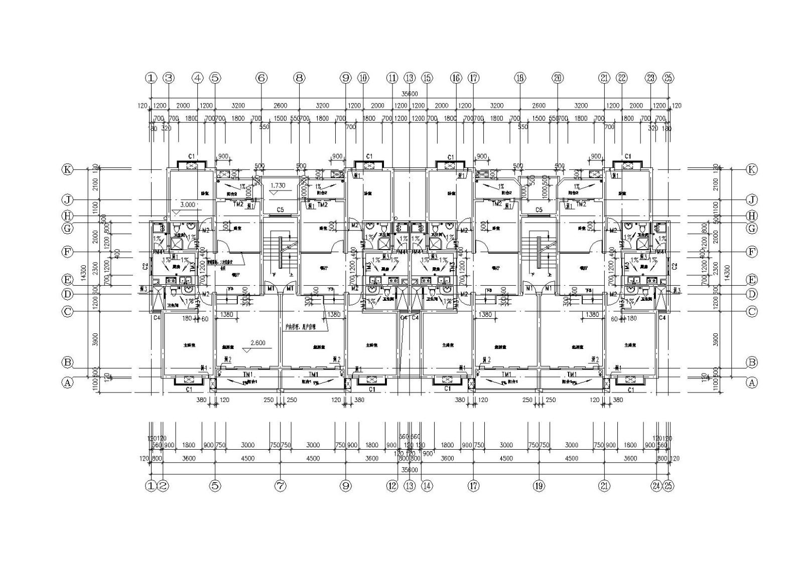 [江西]南昌东方塞纳8#住宅楼建筑施工图施工图下载【ID:149578110】