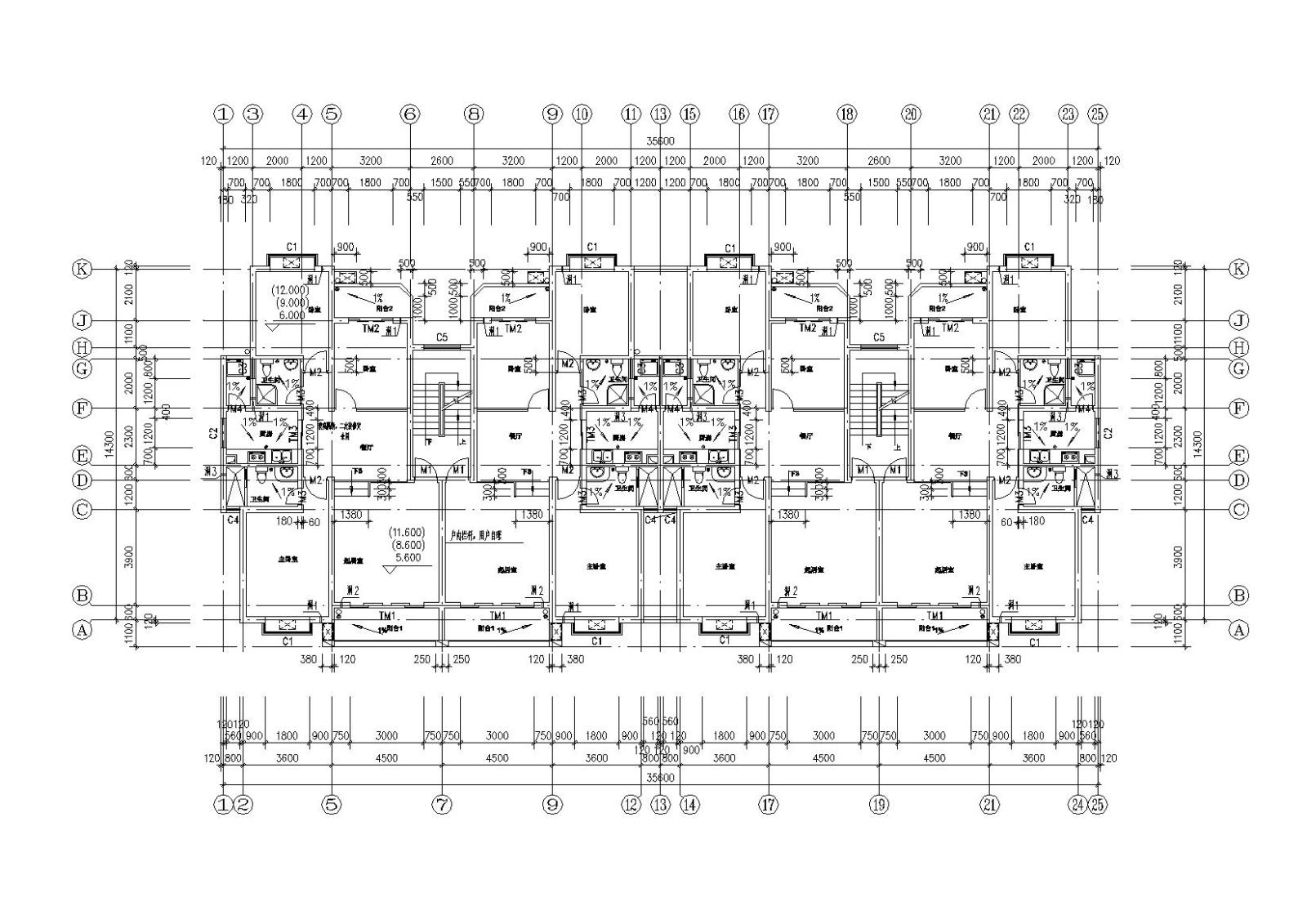 [江西]南昌东方塞纳8#住宅楼建筑施工图施工图下载【ID:149578110】