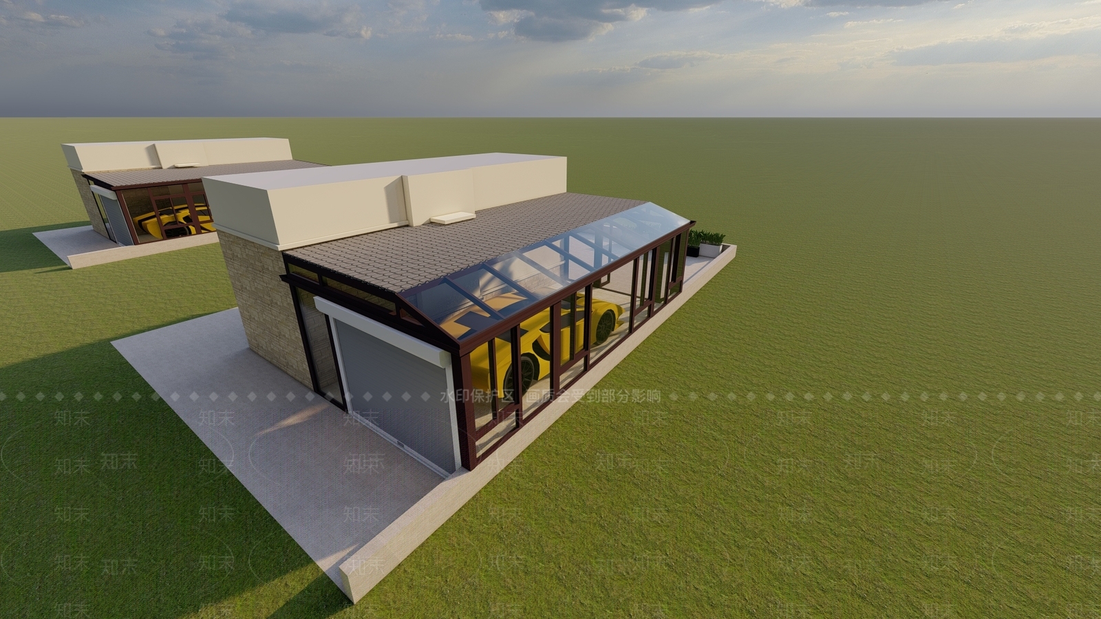 现代小公建SU模型下载【ID:588002961】