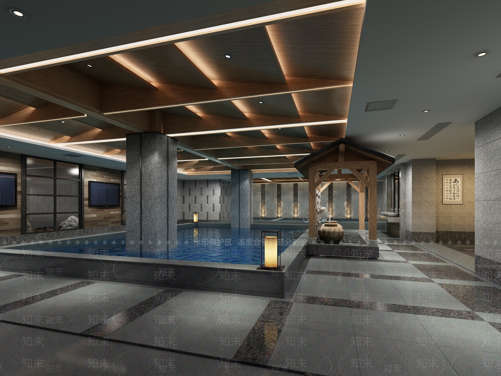日式足浴会所3D模型下载【ID:787926103】