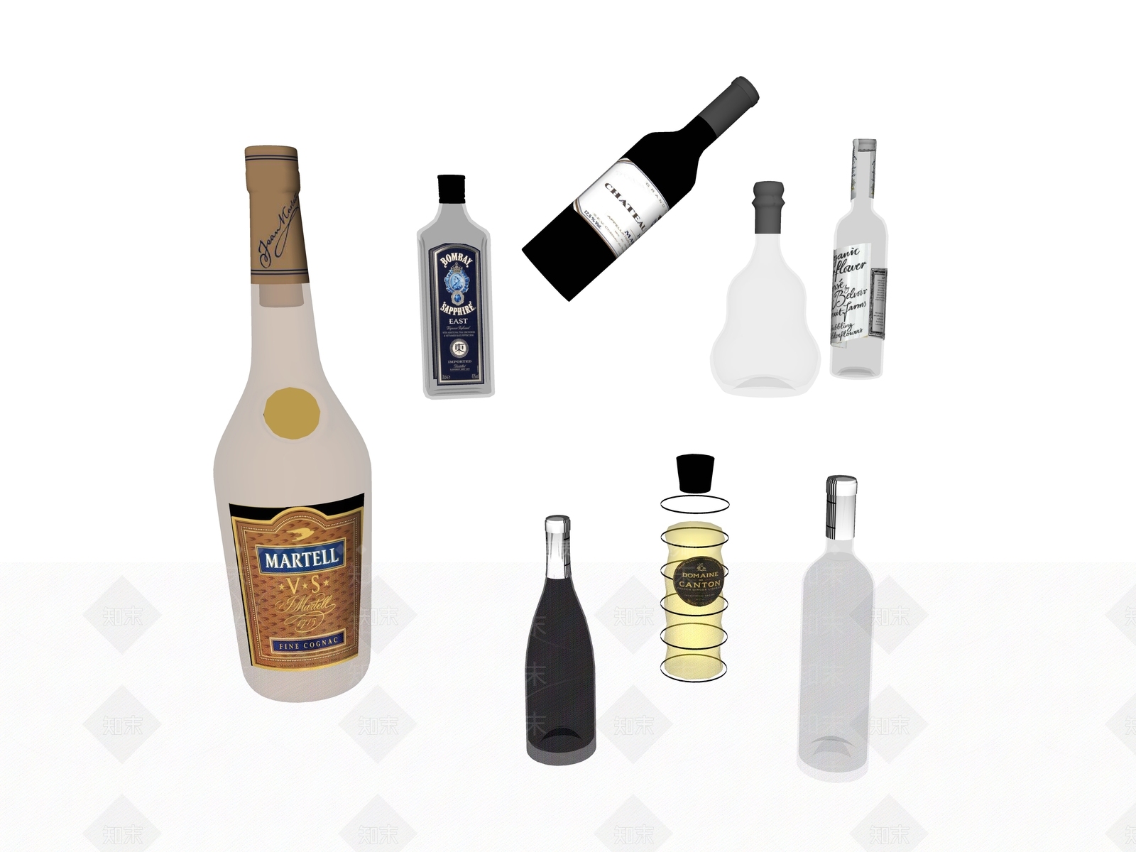 现代酒具SU模型下载【ID:787930467】