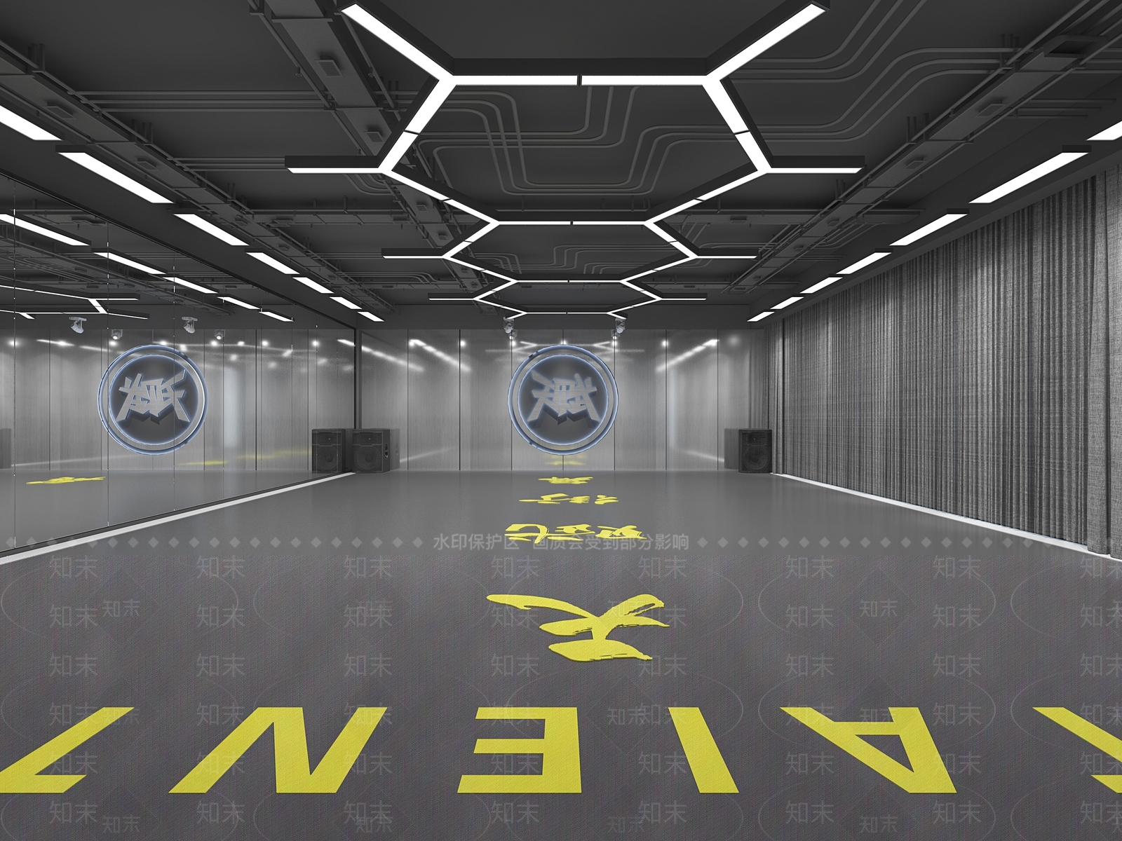 工业风影音室3D模型下载【ID:687931307】
