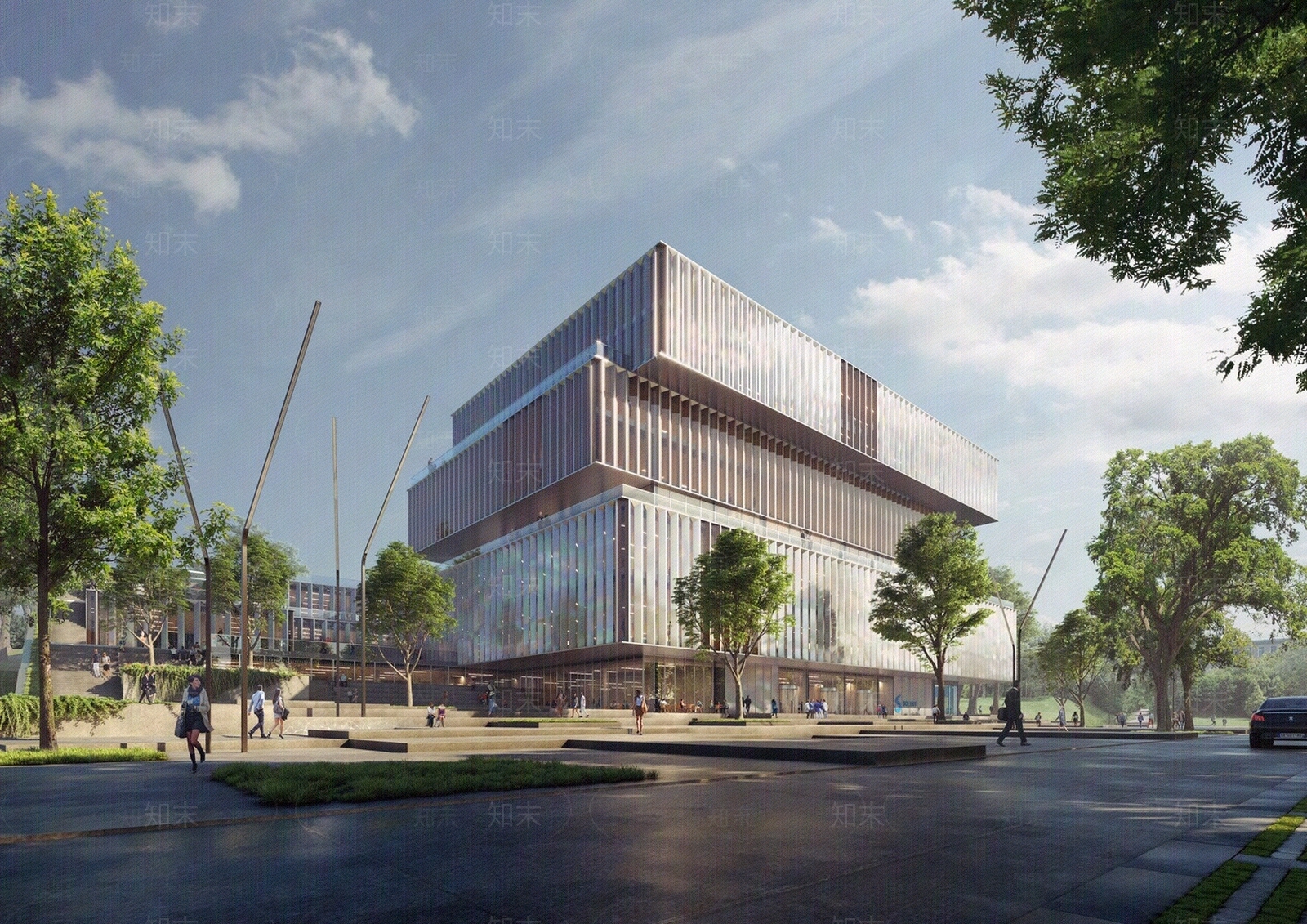 商业广场外景贴图下载【ID:987939150】