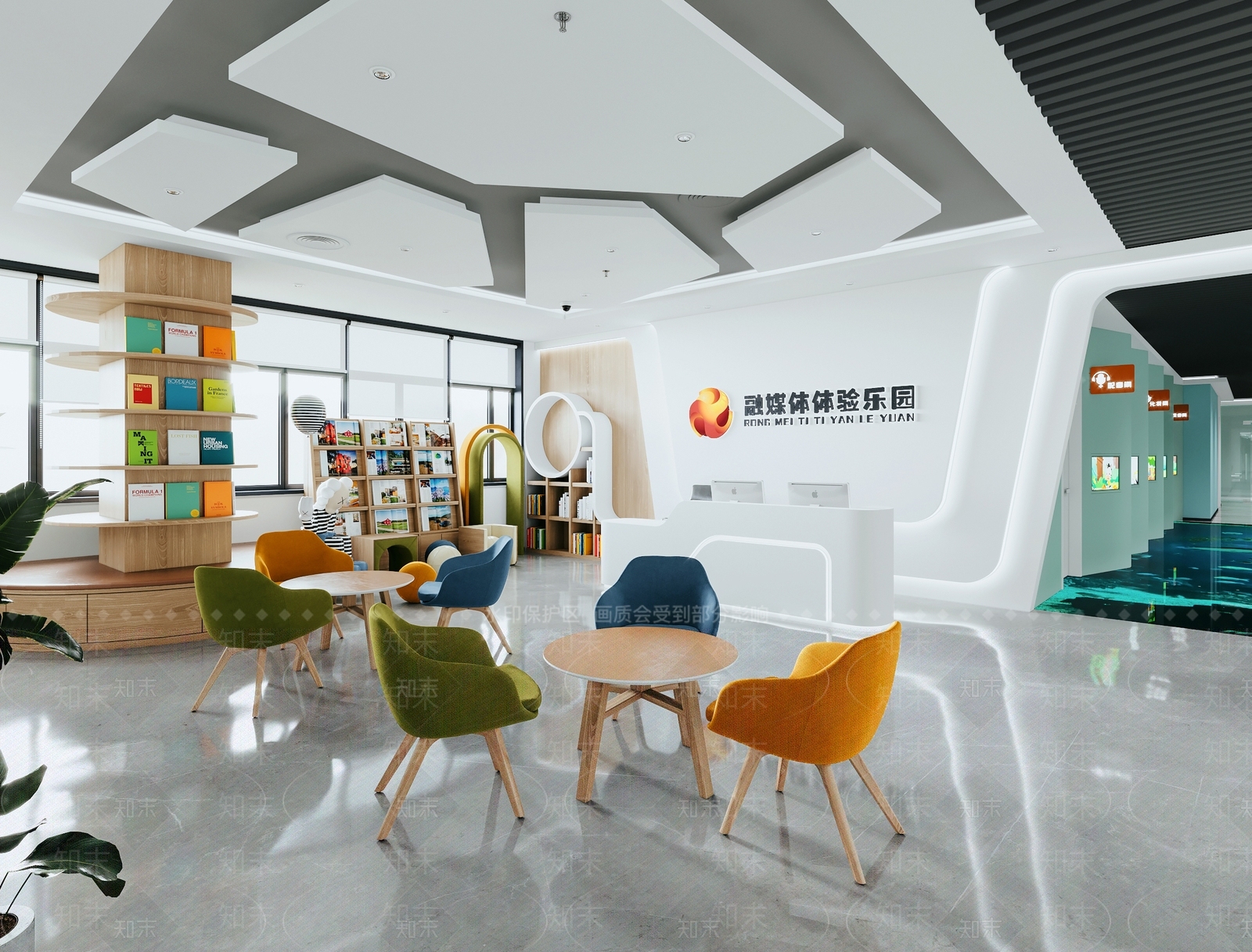 现代休息区3D模型下载【ID:1221685506】