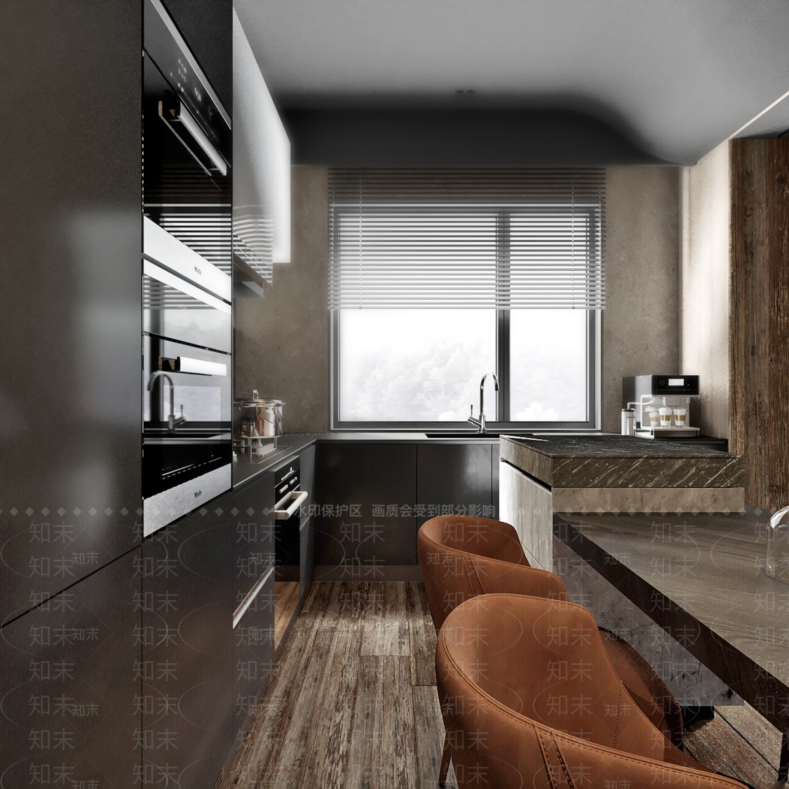 现代客餐厅3D模型下载【ID:987948766】