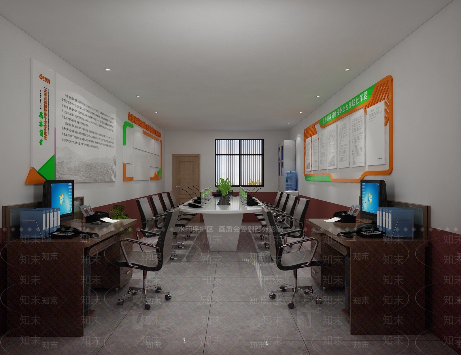 现代办公室3D模型下载【ID:487952969】