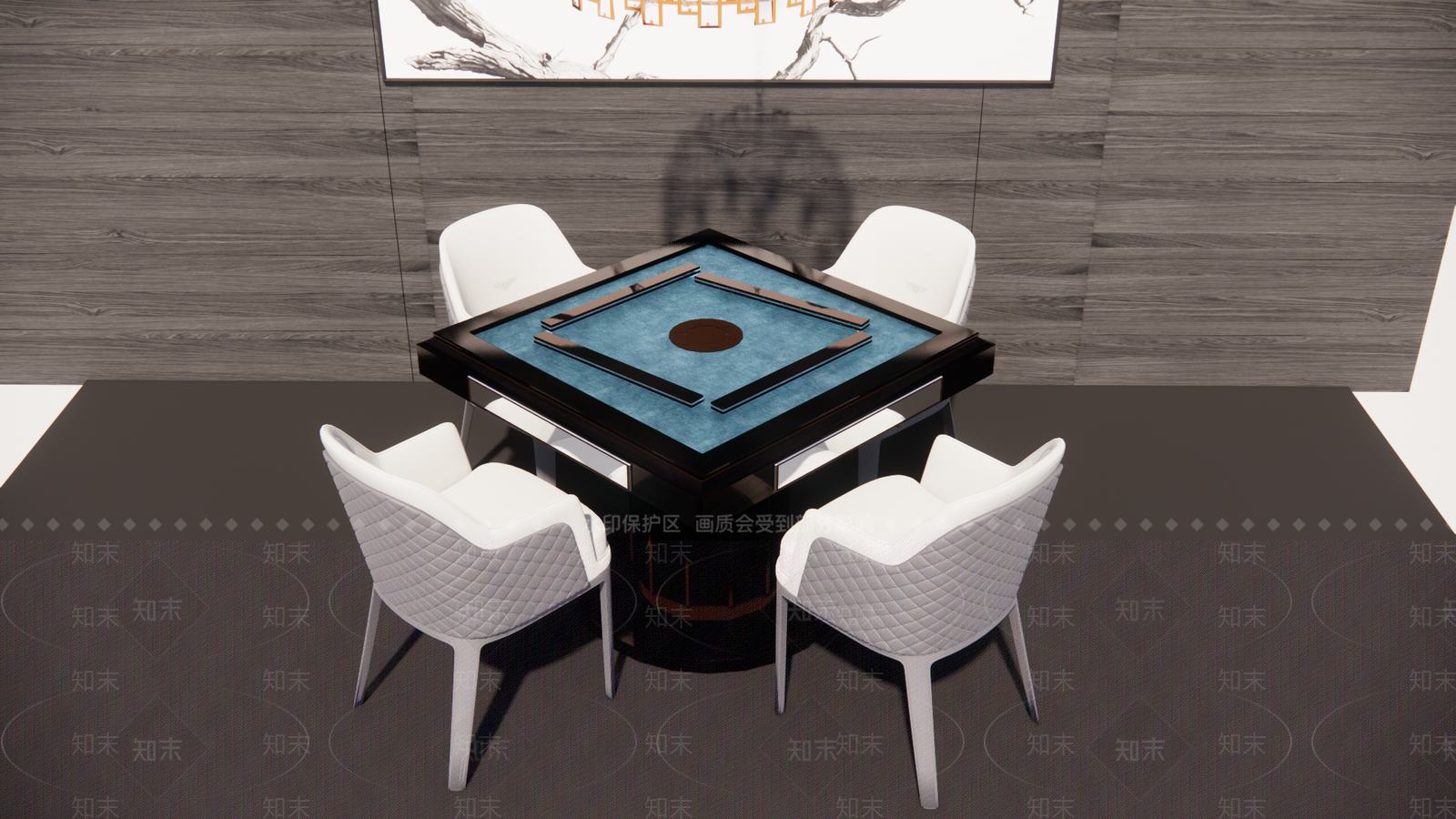 现代休闲桌椅SU模型下载【ID:287955150】