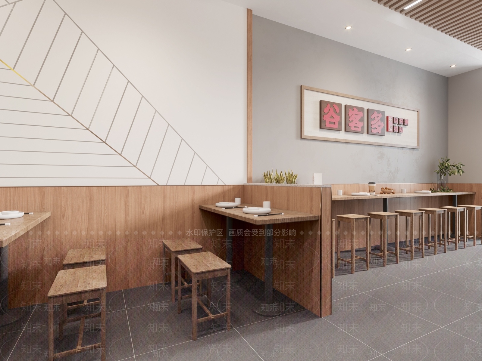 新中式快餐店3D模型下载【ID:387963986】