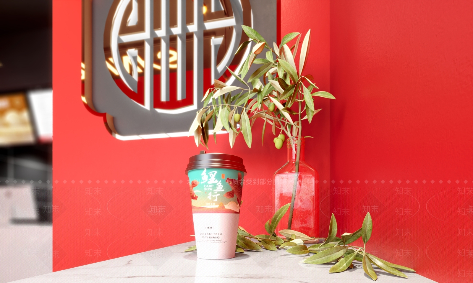 现代奶茶咖啡店3D模型下载【ID:288489890】