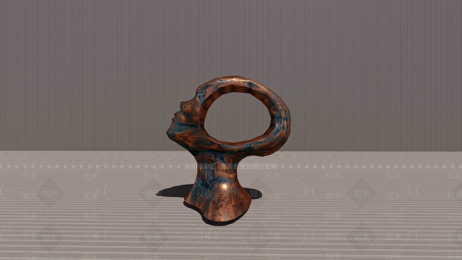 现代抽象小品人头SU模型下载【ID:387975335】