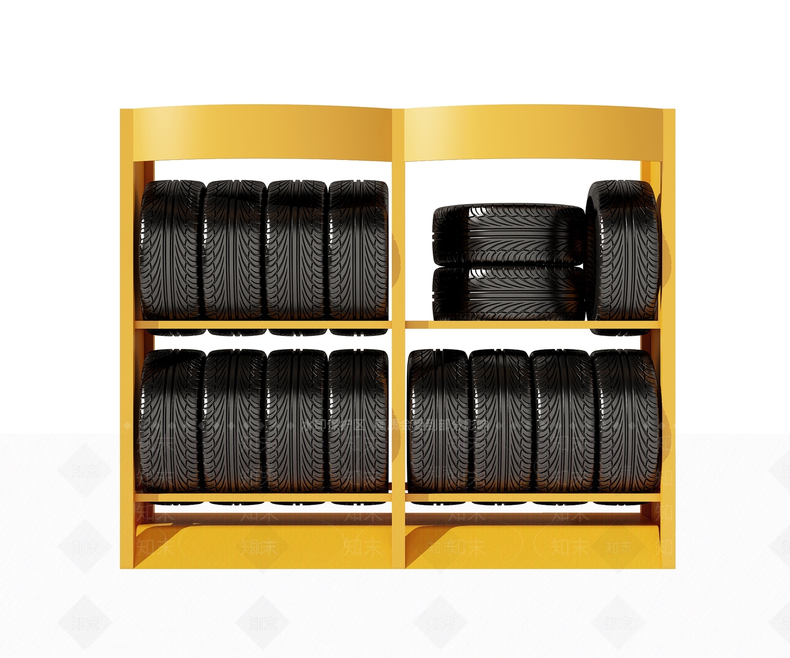 现代汽车轮胎3D模型下载【ID:588086771】