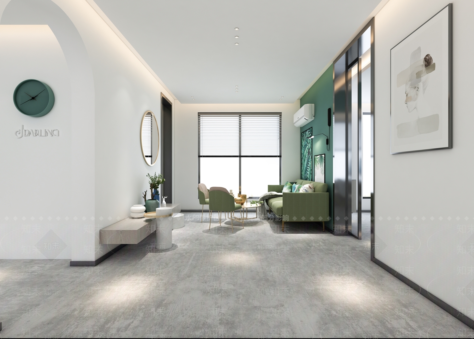 北欧办公室3D模型下载【ID:787984654】