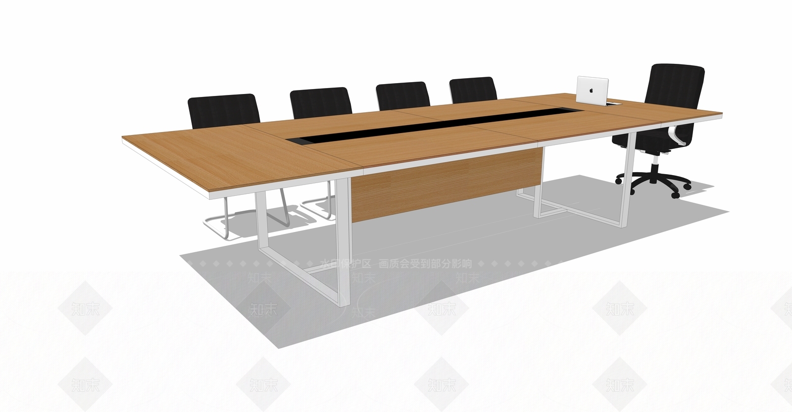 现代会议桌SU模型下载【ID:787999136】