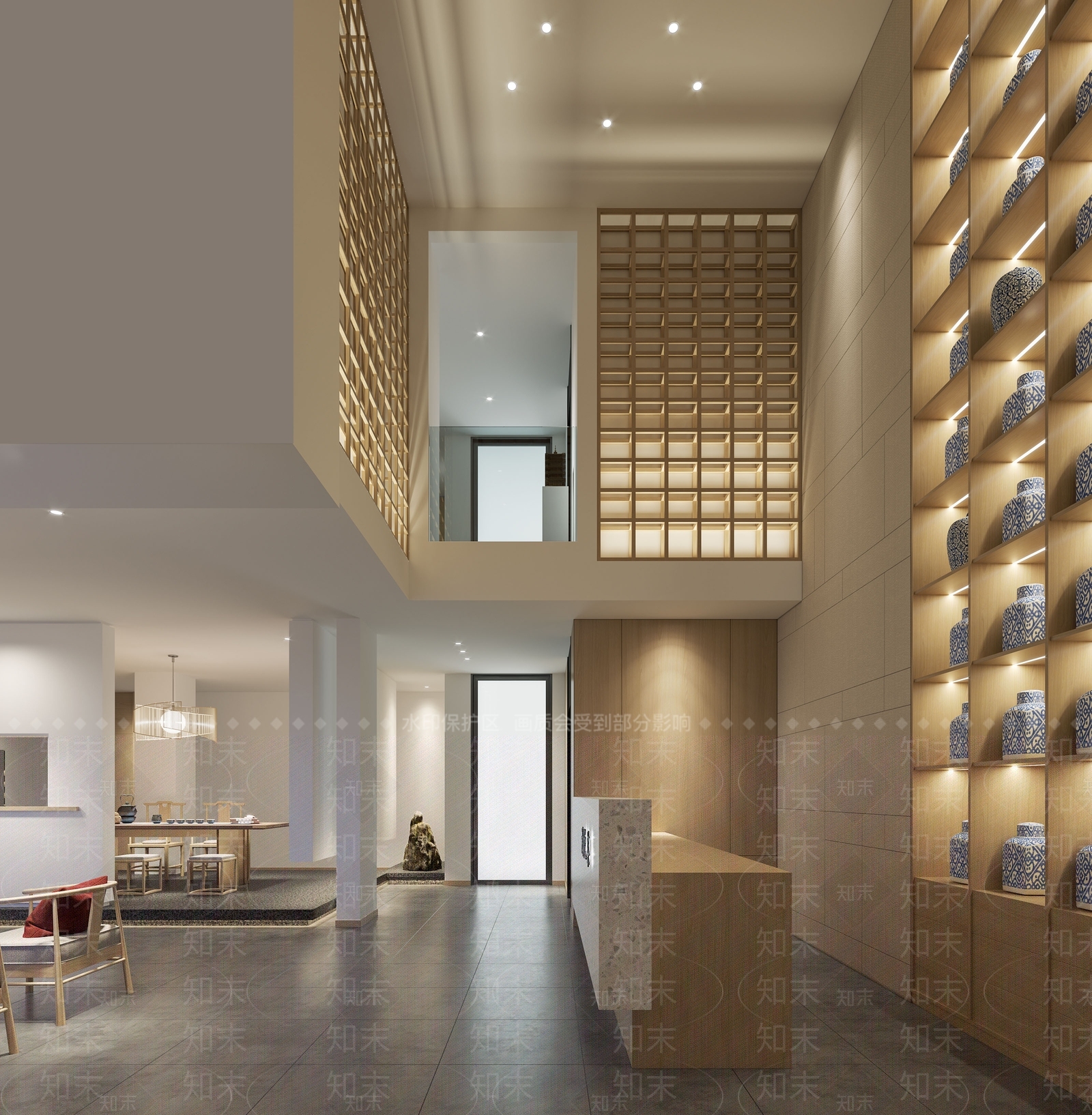 中式茶楼3D模型下载【ID:488034116】