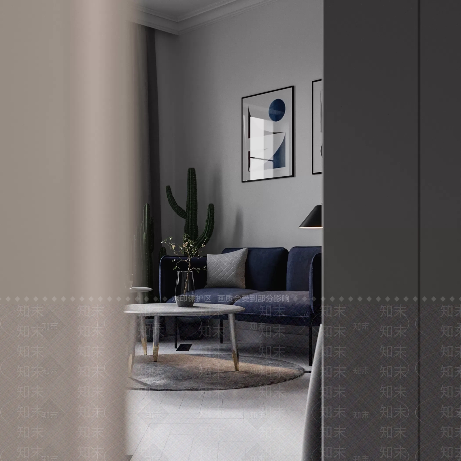 北欧单身公寓3D模型下载【ID:988068765】